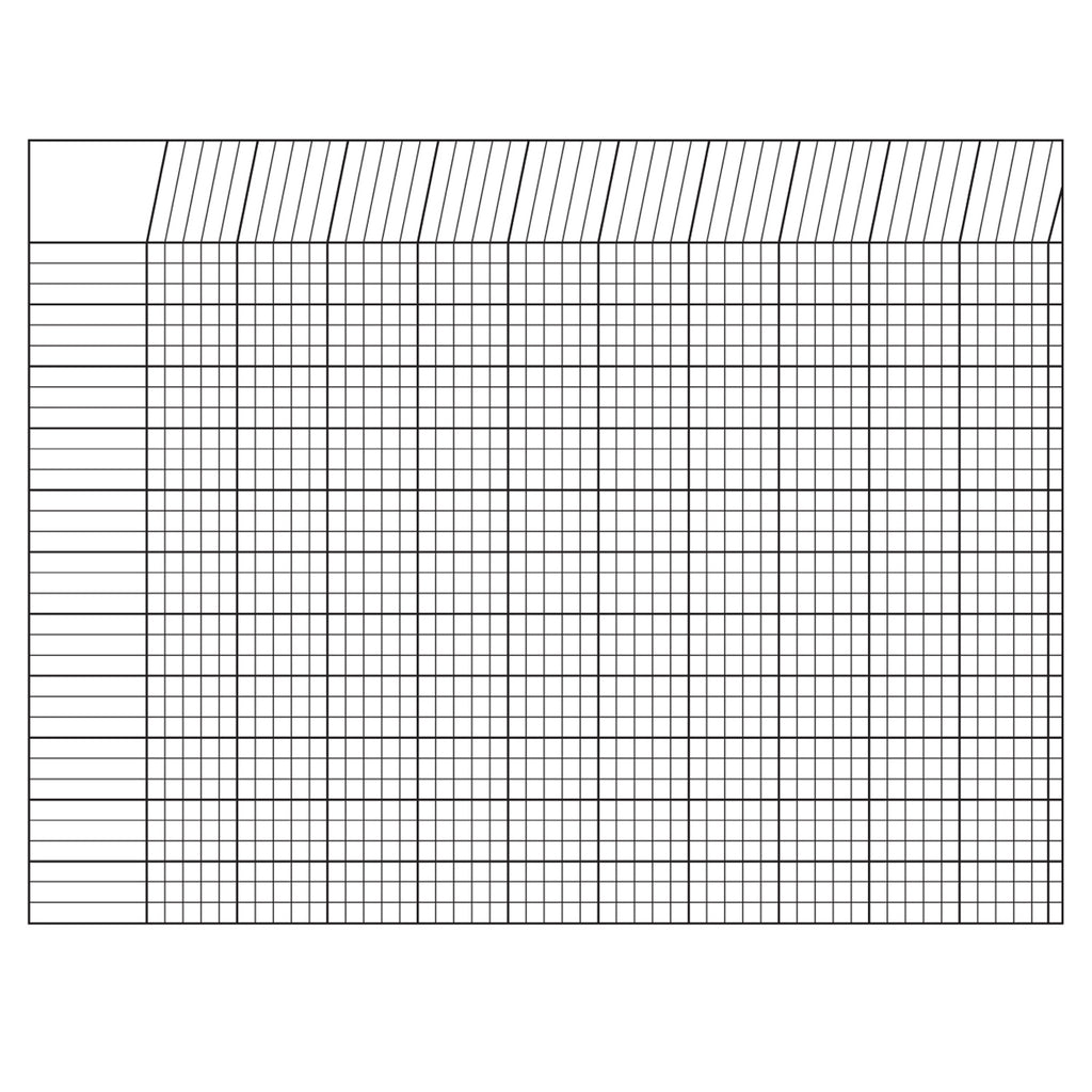 Incentive Chart Horizontal White 28 X 22