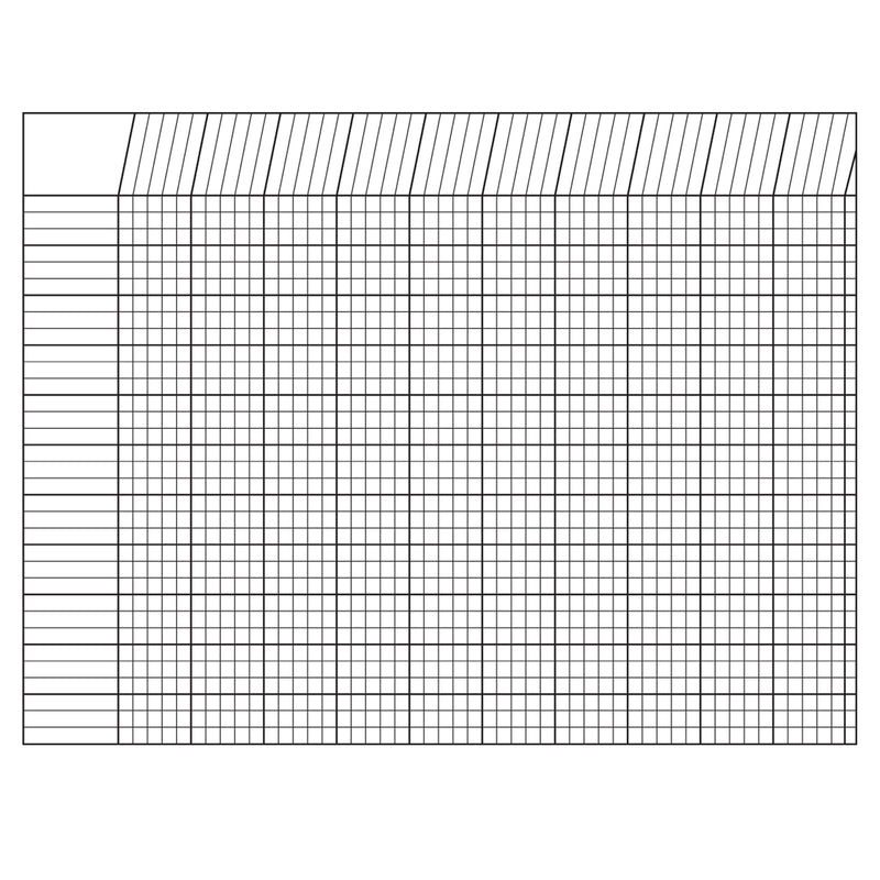Incentive Chart Horizontal White 28 X 22