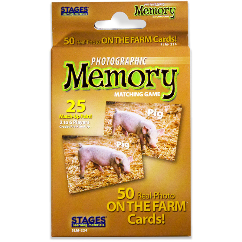 On The Farm Photographic Memory Matching Game