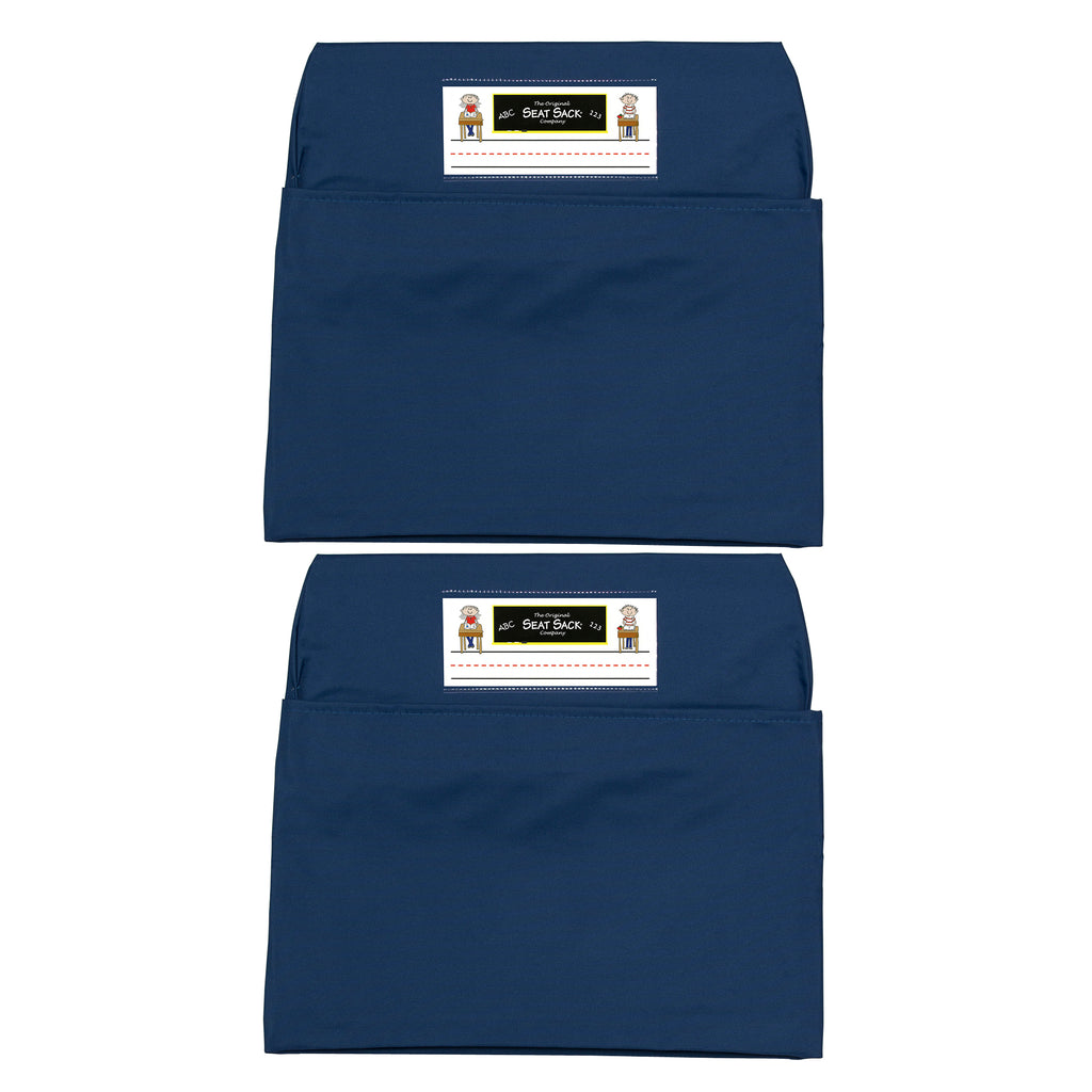 (2 Ea) Seat Sack Medium 15in Blue