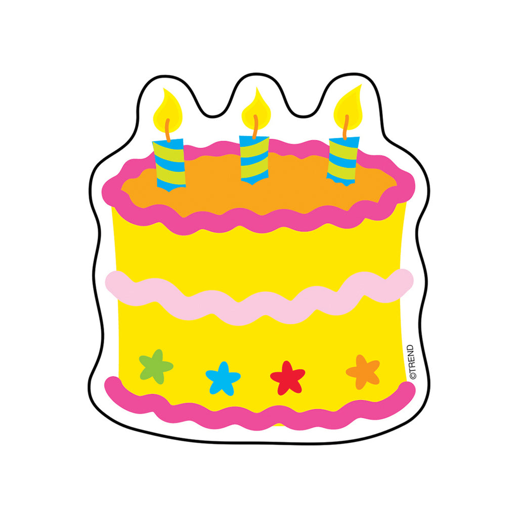 (6 Pk) Mini Accents Birthday Cake 36 Per Pk 3in
