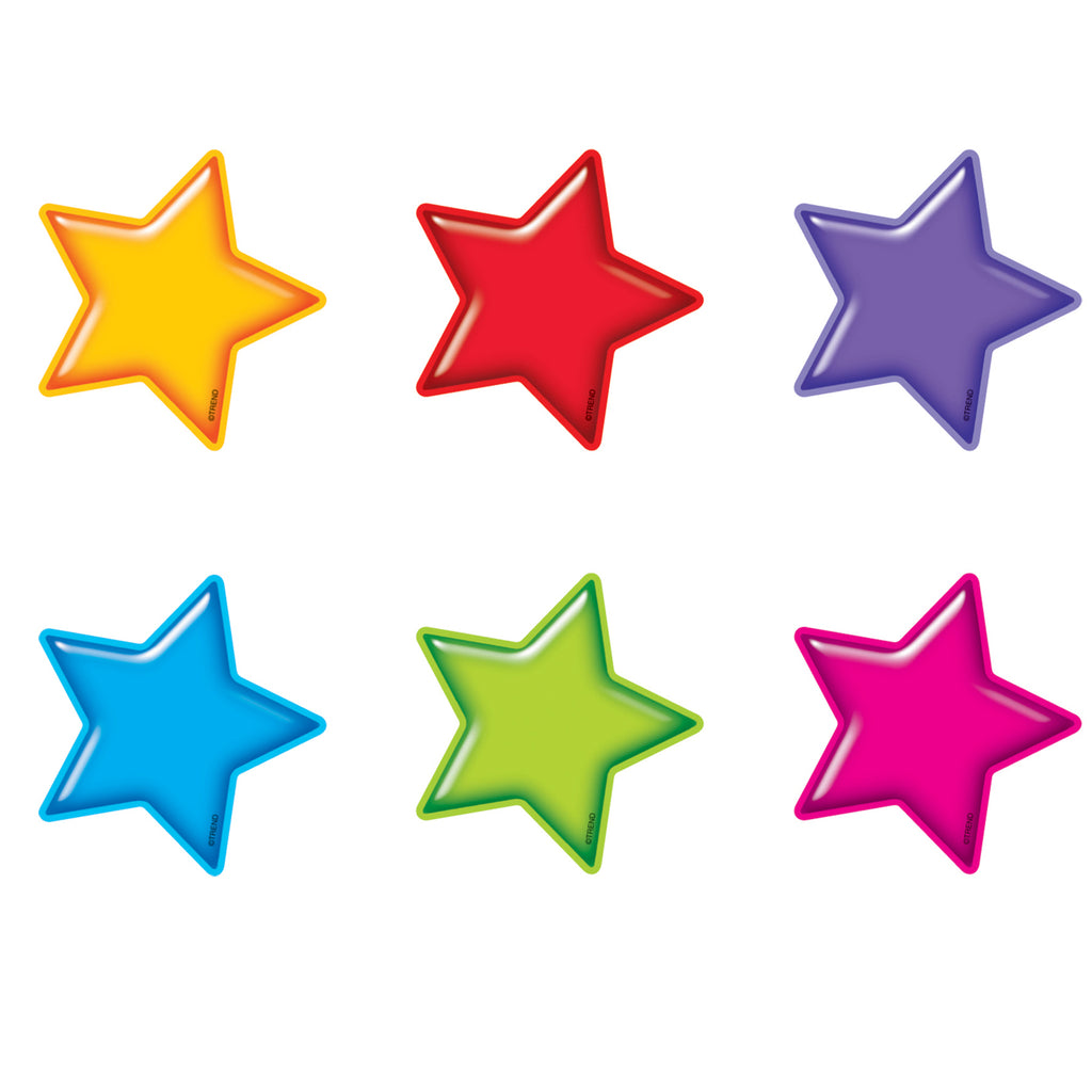 (6 Pk) Gumdrop Stars Accents Mini Size Variety Pk