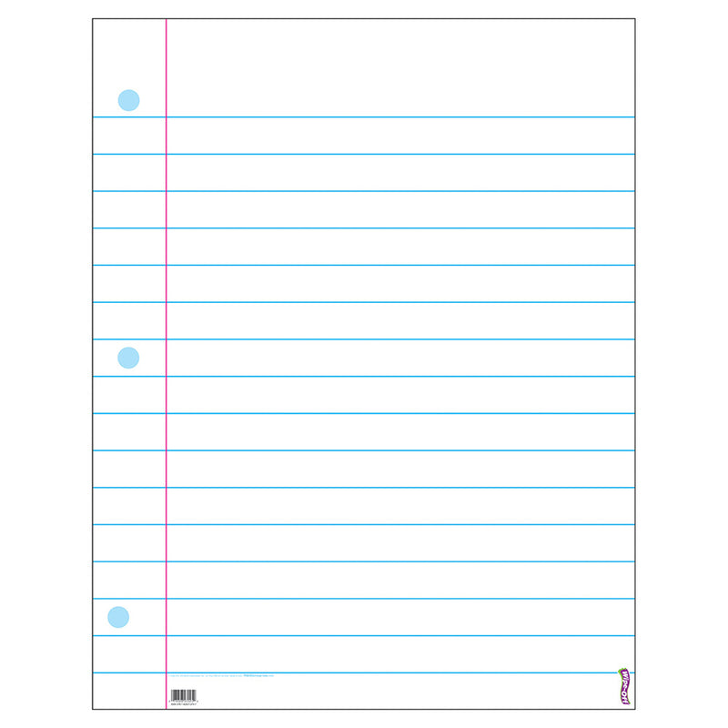 Wipe-off Chart Notebook Paper 22 X 28