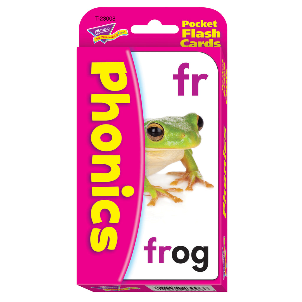 Pocket Flash Cards Phonics 56-pk 3 X 5 Two-sided Cards