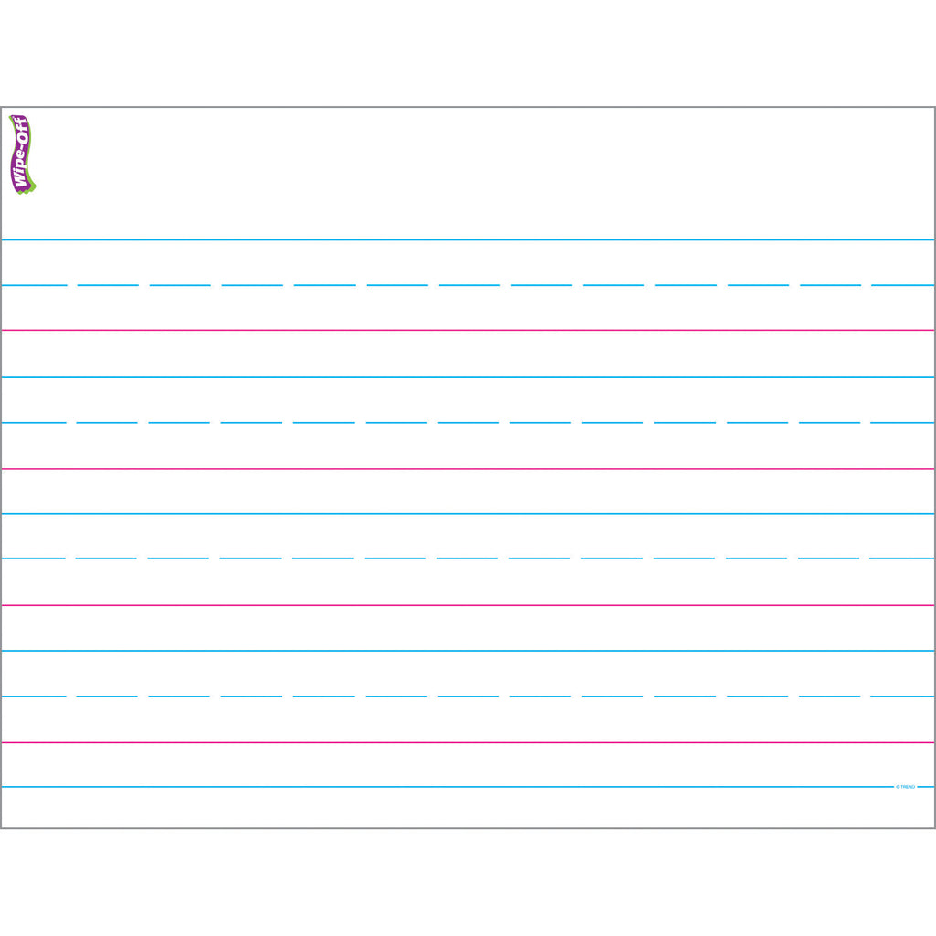 Handwriting Paper Wipe Off Chart 17x22