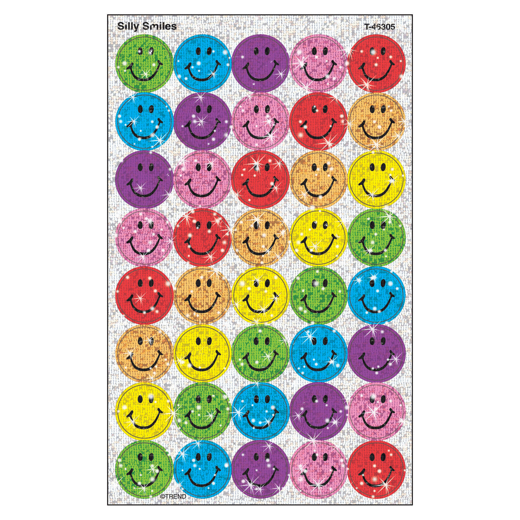 (6 Pk) Superspots Sparkle Silly 160 Per Pk Smiles Larger Size