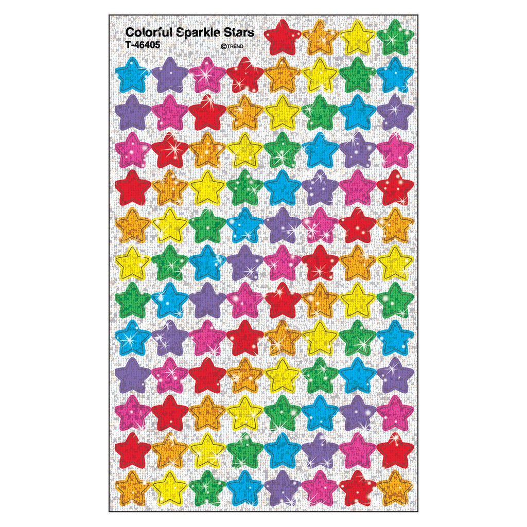 Supershapes Colorful Sparkle 400-pk Stars