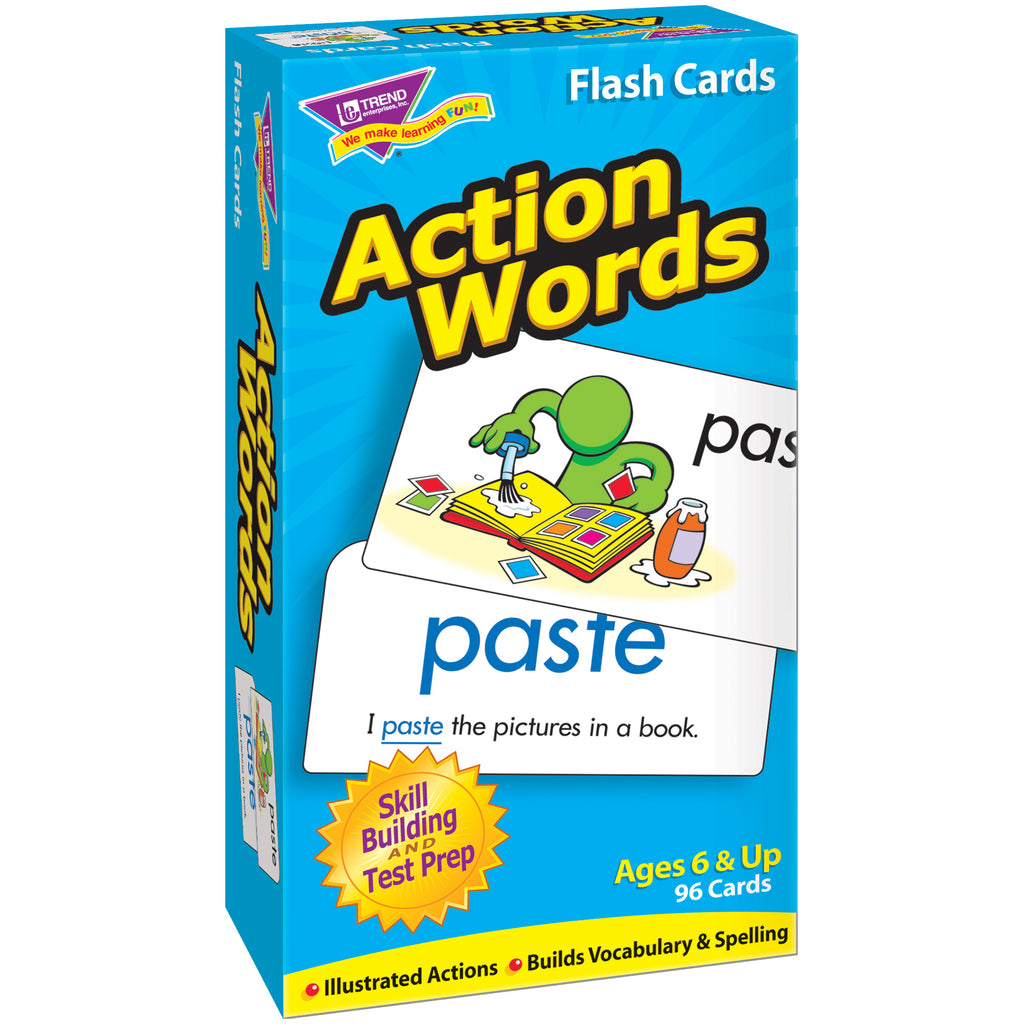 Flash Cards Action Words 96-box