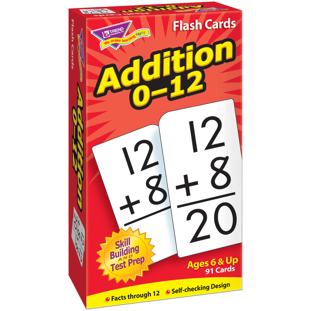 Flash Cards Addition 0-12 91-box