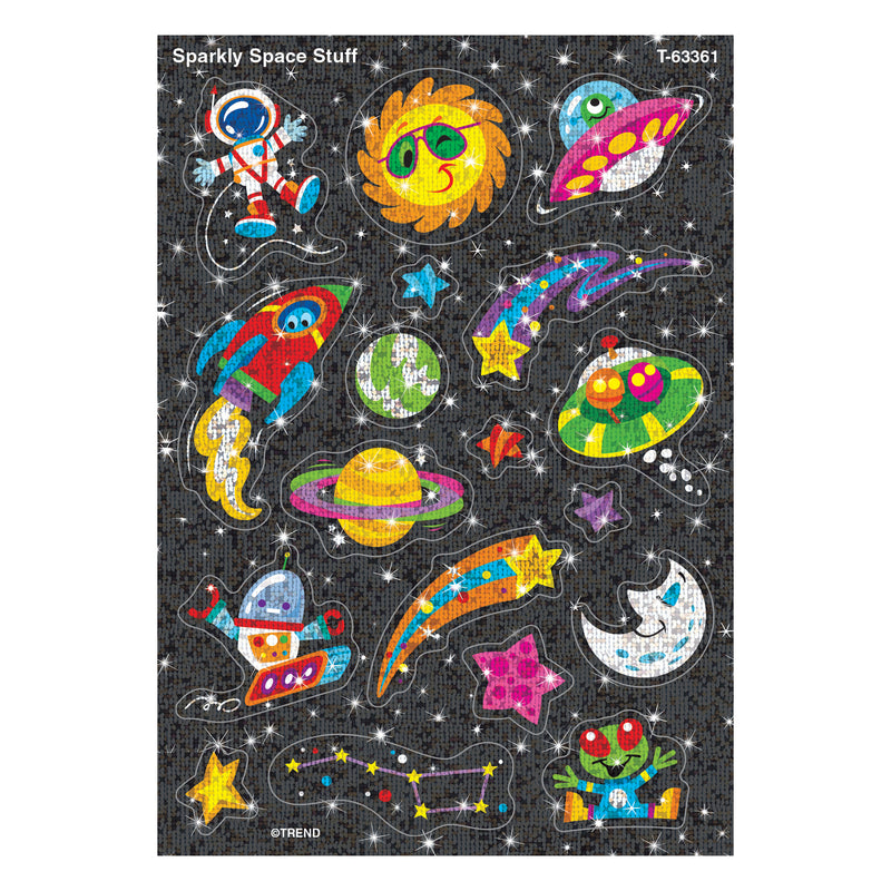 Sparkly Space Stuff Sparkle Stickrs 36 Ct