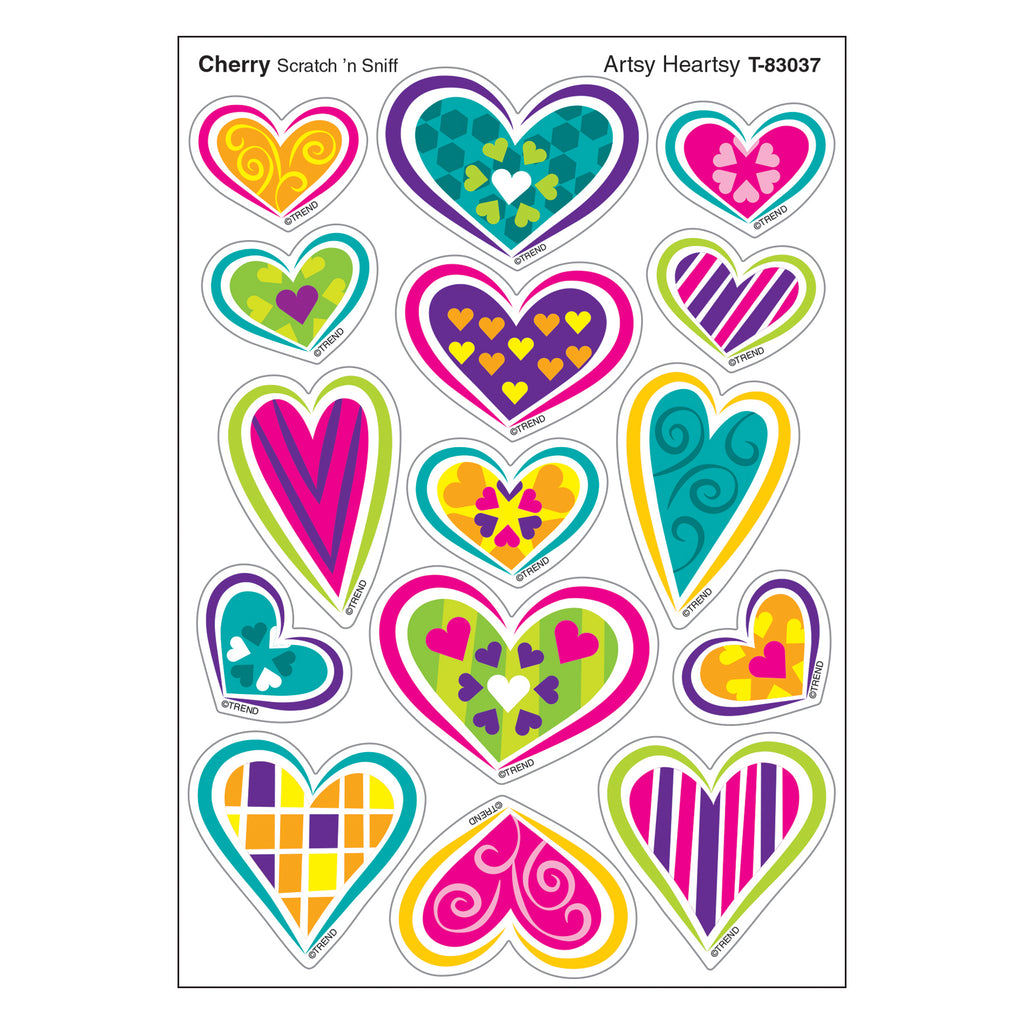 Artsy Heartsy-cherry Shapes Stinky Stickers