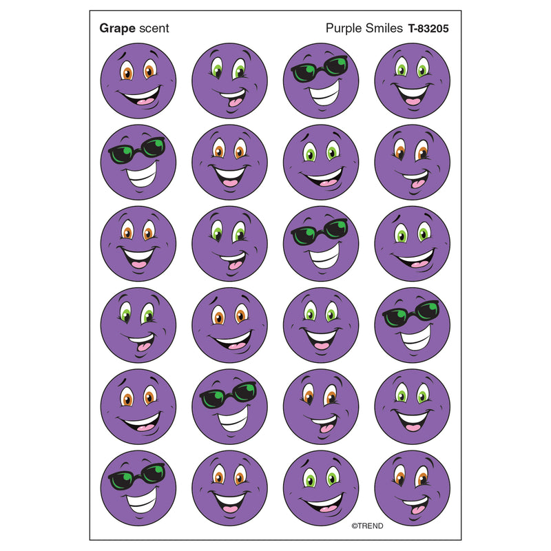 Stinky Stickers Purple Smiles-grape