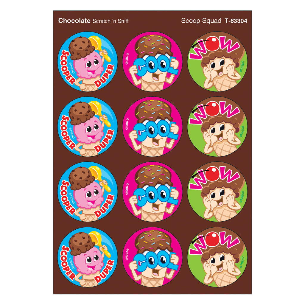 Scoop Squad-chocolate Stinky Stickers