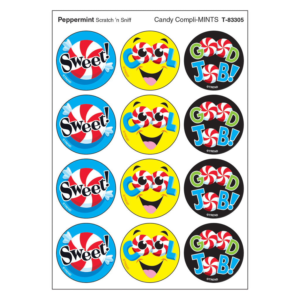 Candy Complimints-peppermint Stinky Stickers