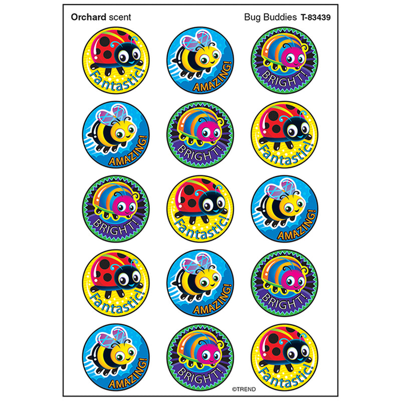 Bug Buddies Stinky Stickers Large Round