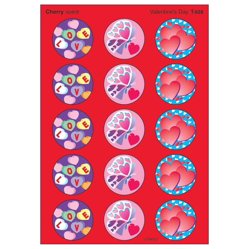 Stinky Stickers Valentines Day 60pk Cherry Acid-free