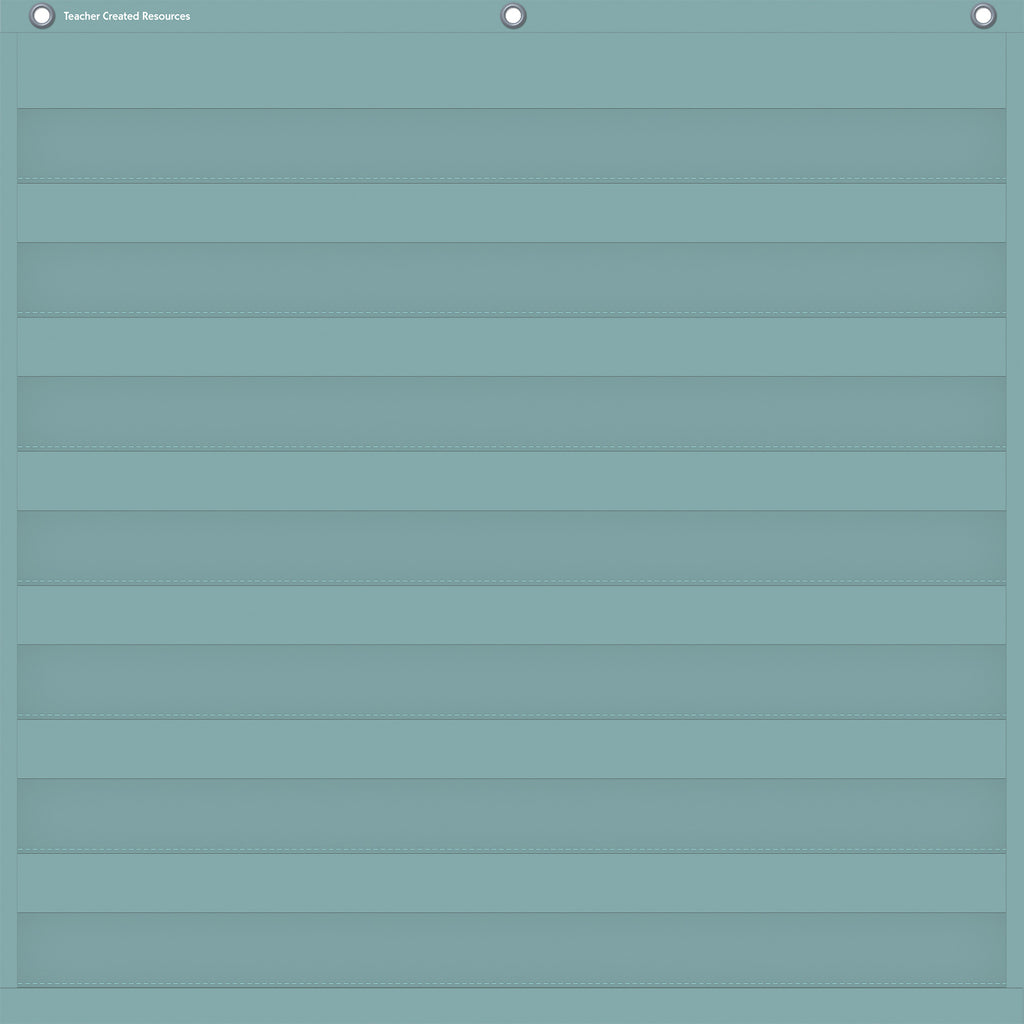 Calming Blue 7 Pocket Chart, 28" x 28"