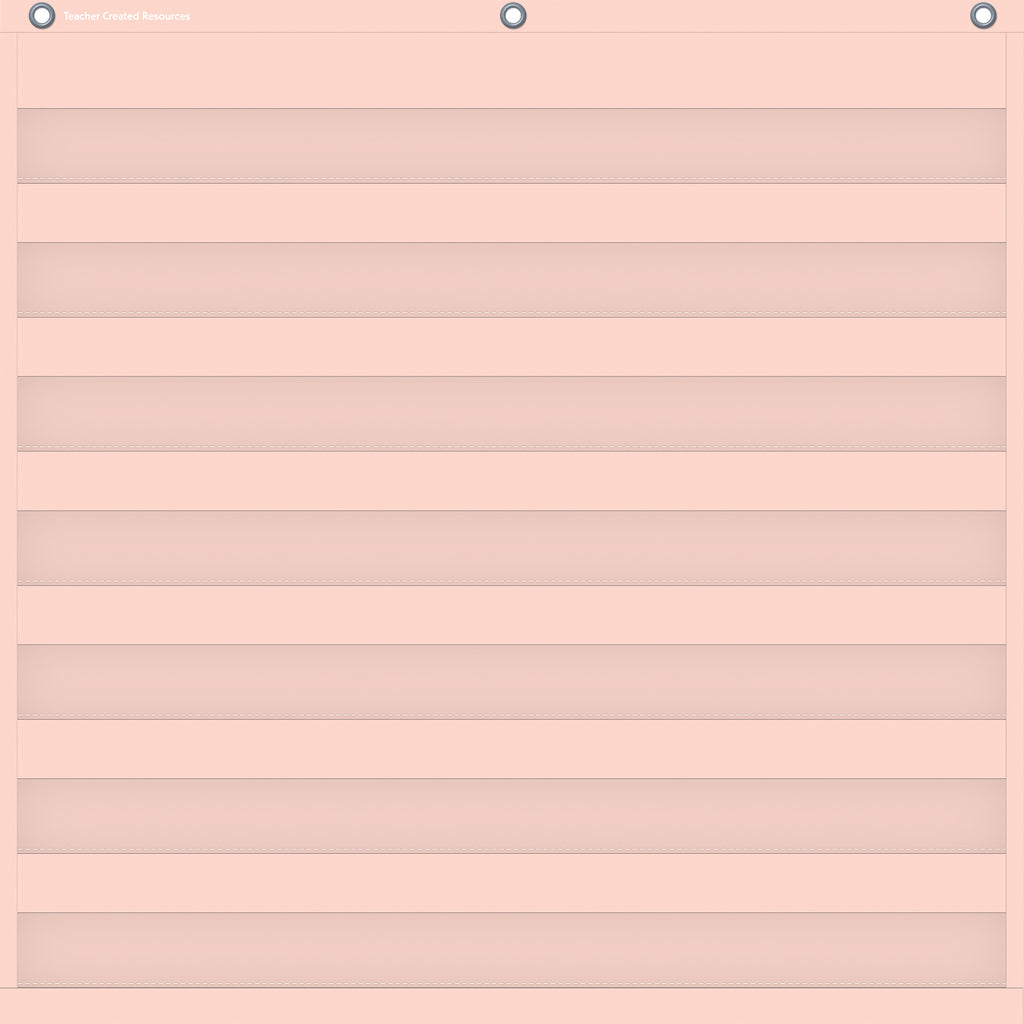 Blush 7 Pocket Chart, 28" x 28"