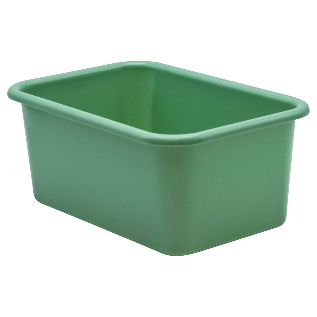 Green Small Plastic Storage Bin