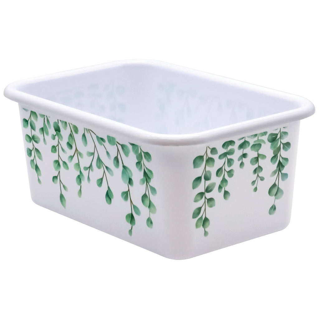 Eucalyptus Small Plastc Storage Bin