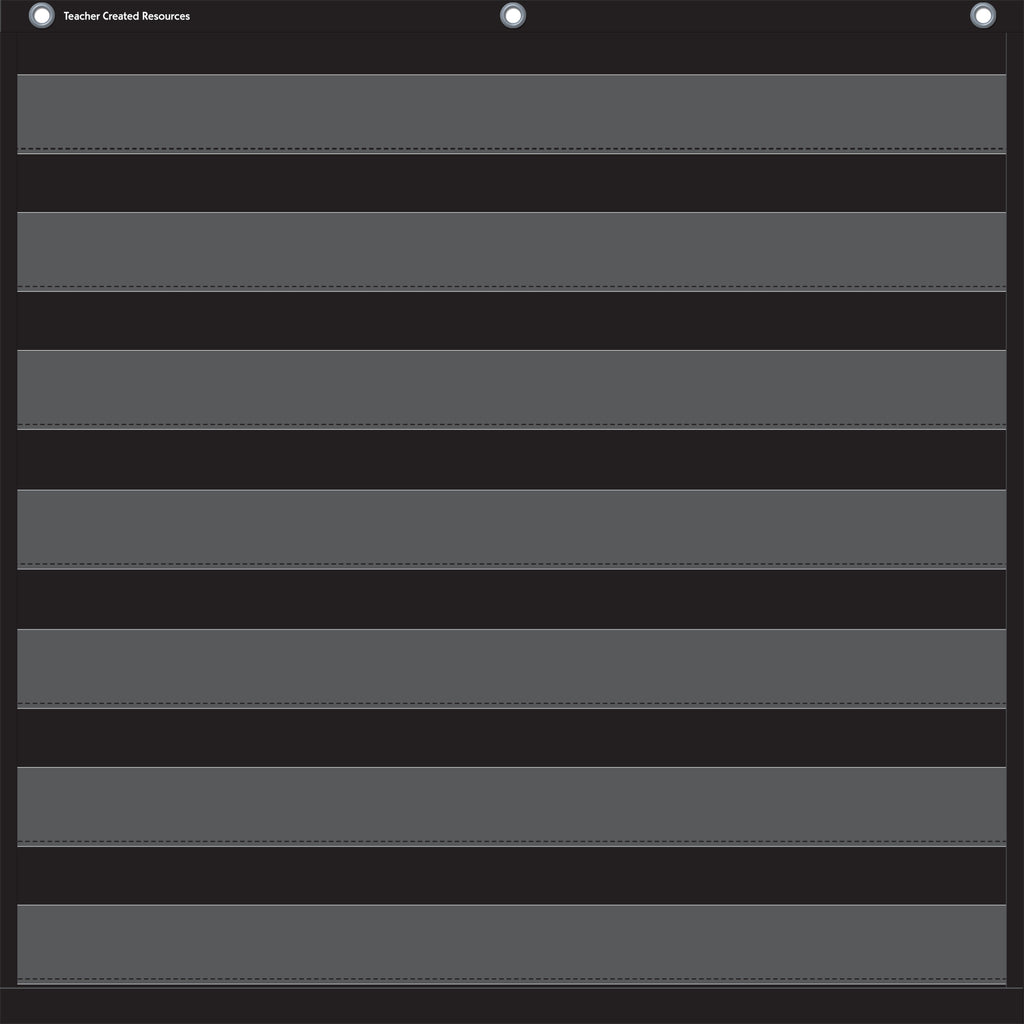 Black 7 Pocket Chart