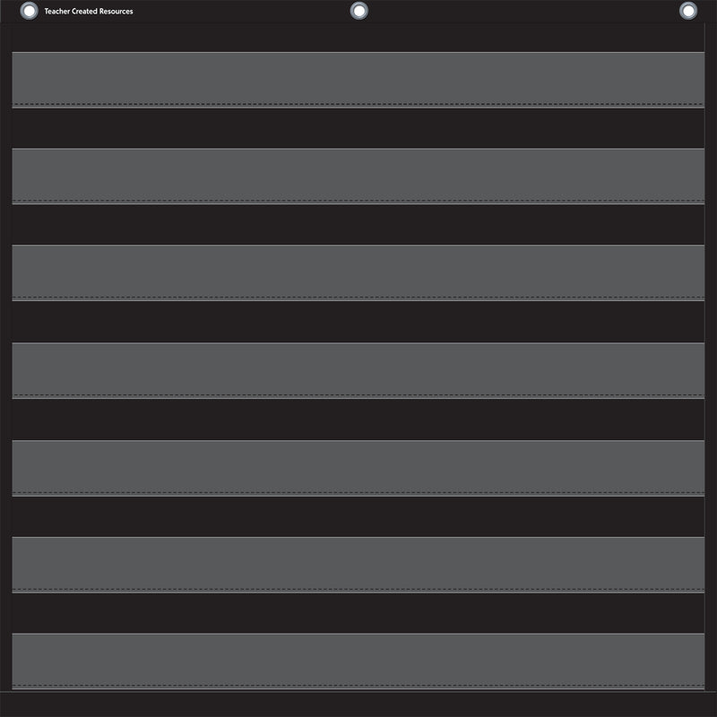 Black 7 Pocket Chart