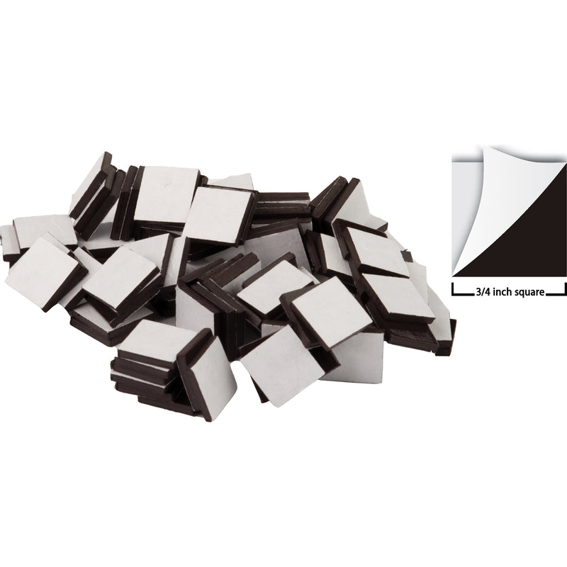 50pk 3-4in Adhesive Magnetic Square