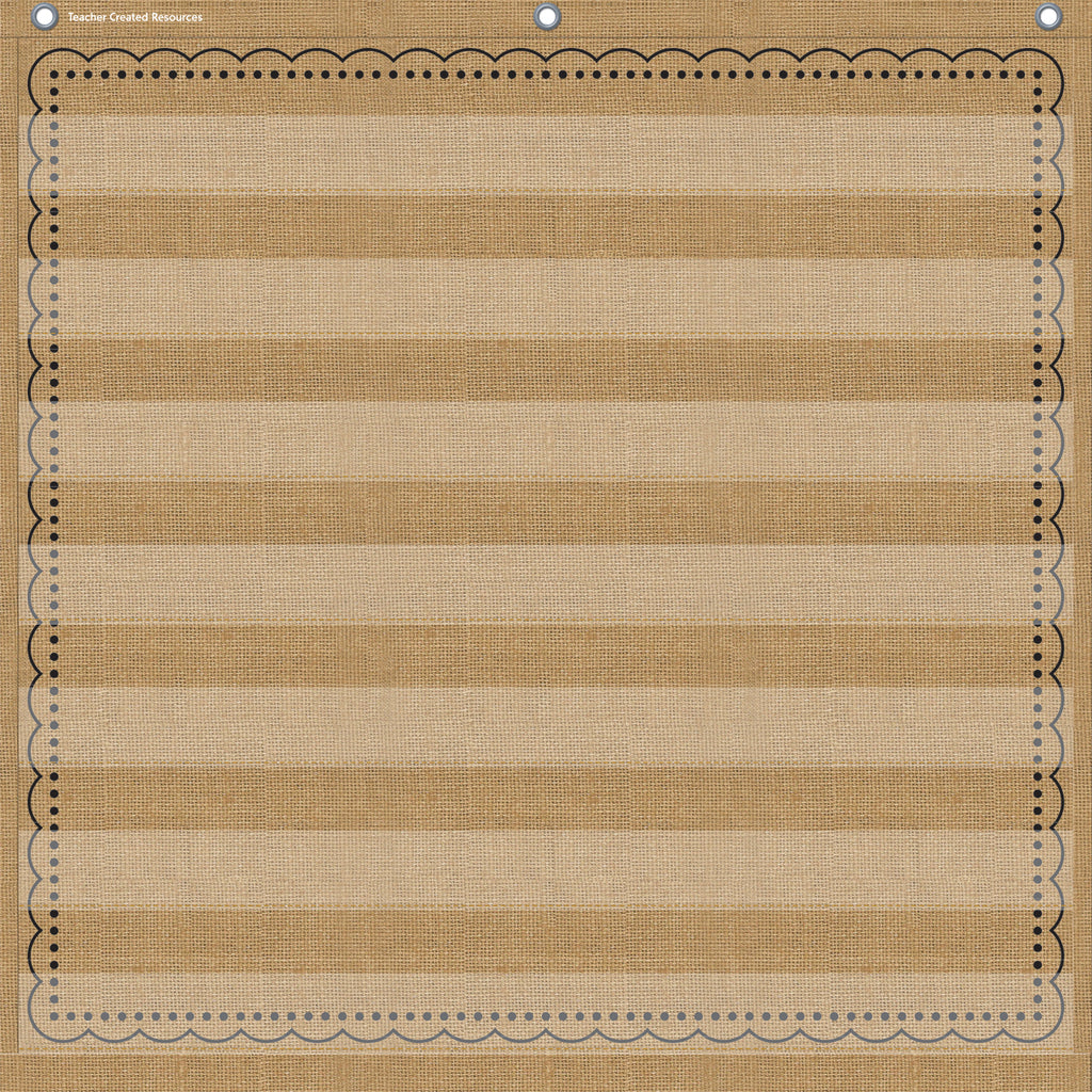 7pocket Pocket Chart Burlap 28x28