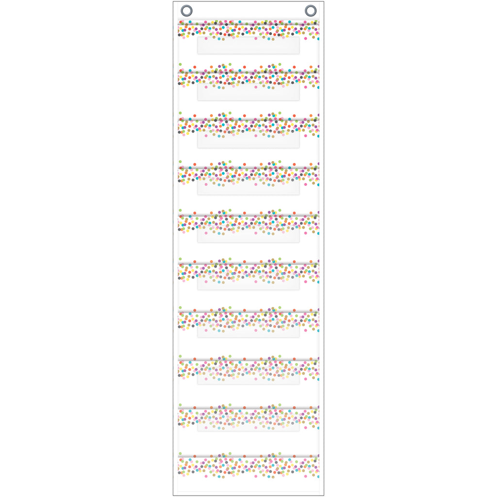 File Storage Pocket Chart Confetti