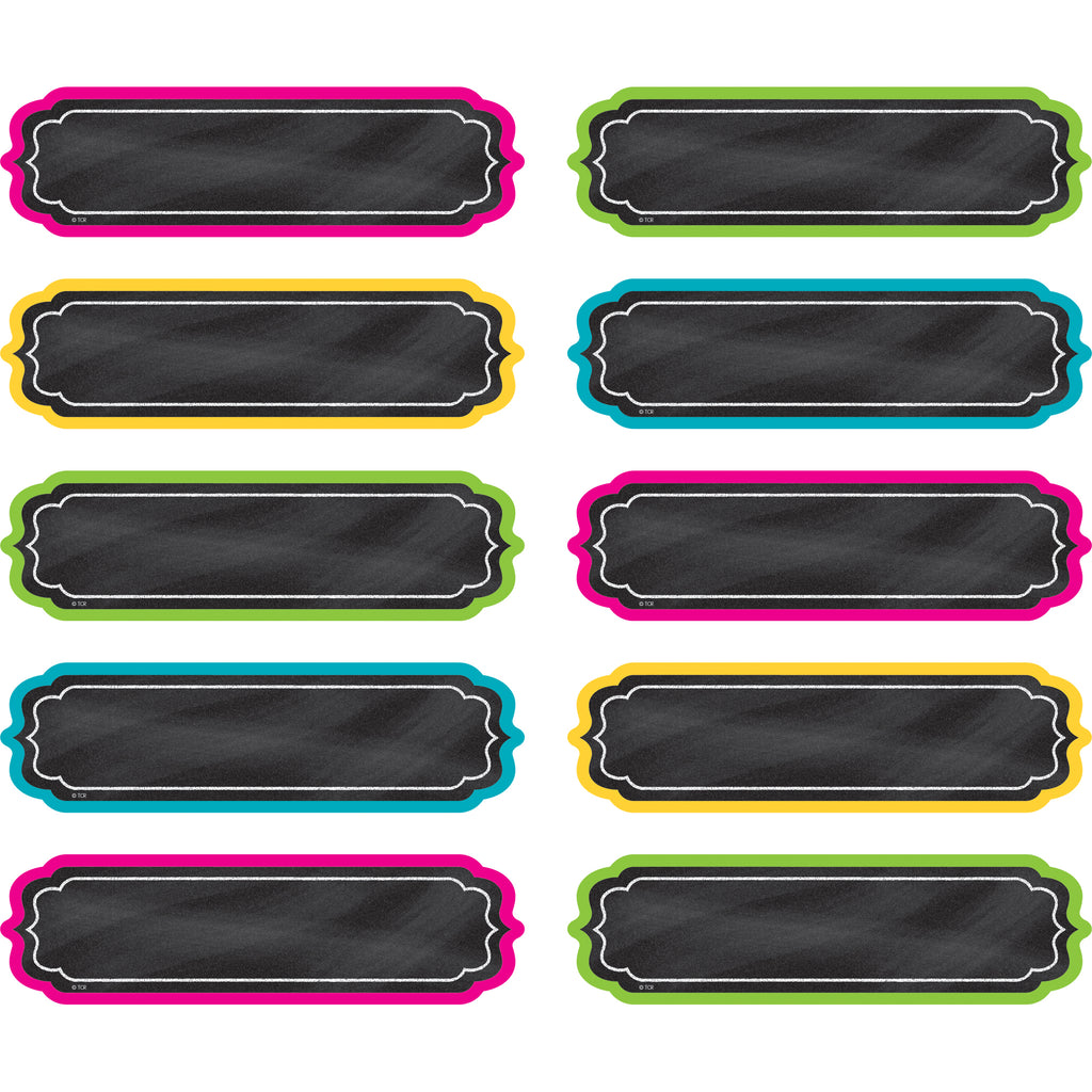 Chalkboard Brights Labels