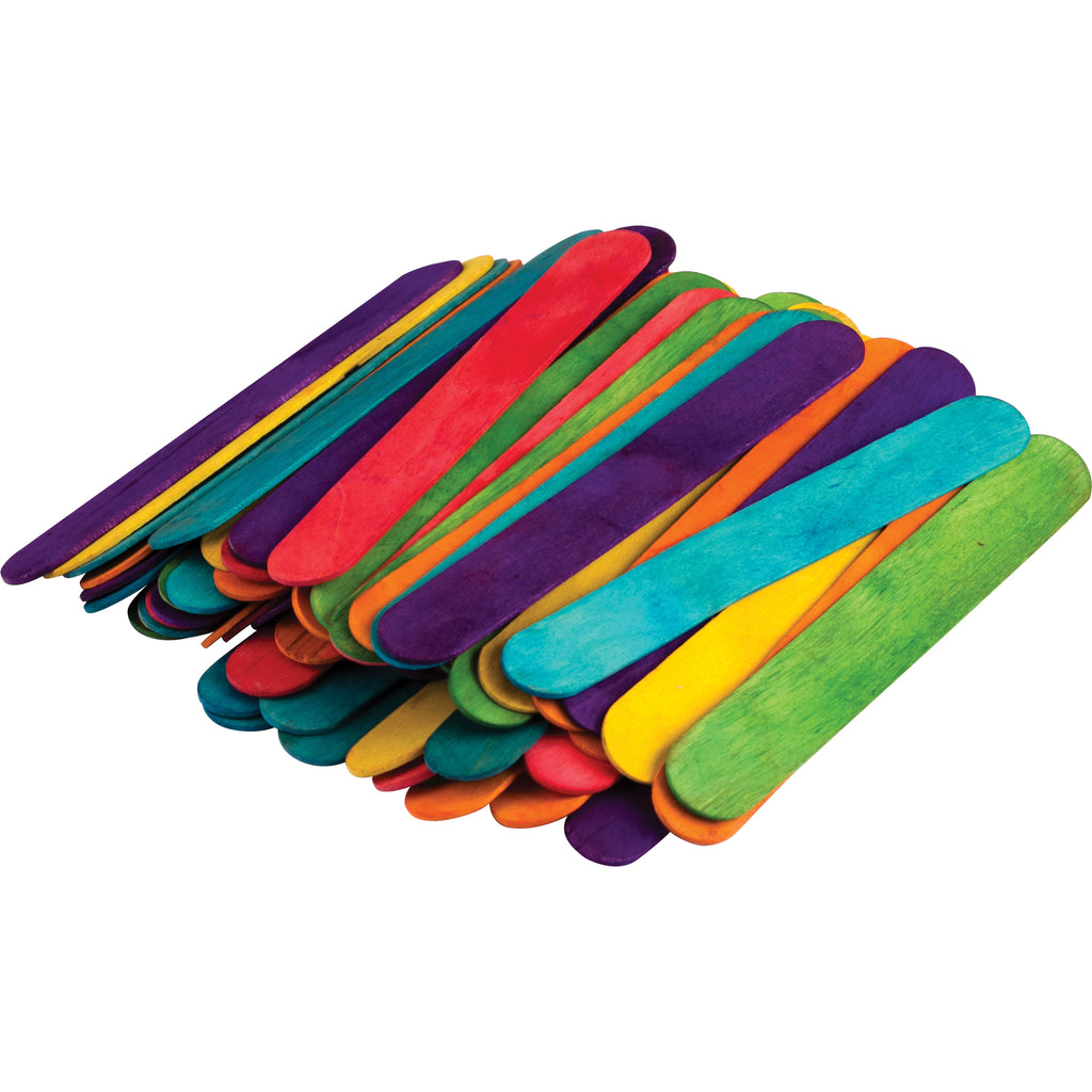Stem Basics Multicolor Craft Sticks Jumbo