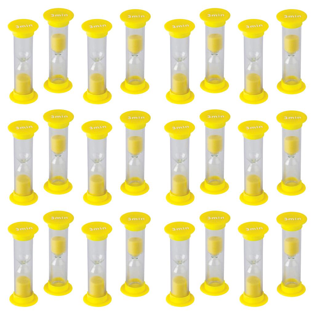 (6 Pk) 3 Minute Sand Timers Mini