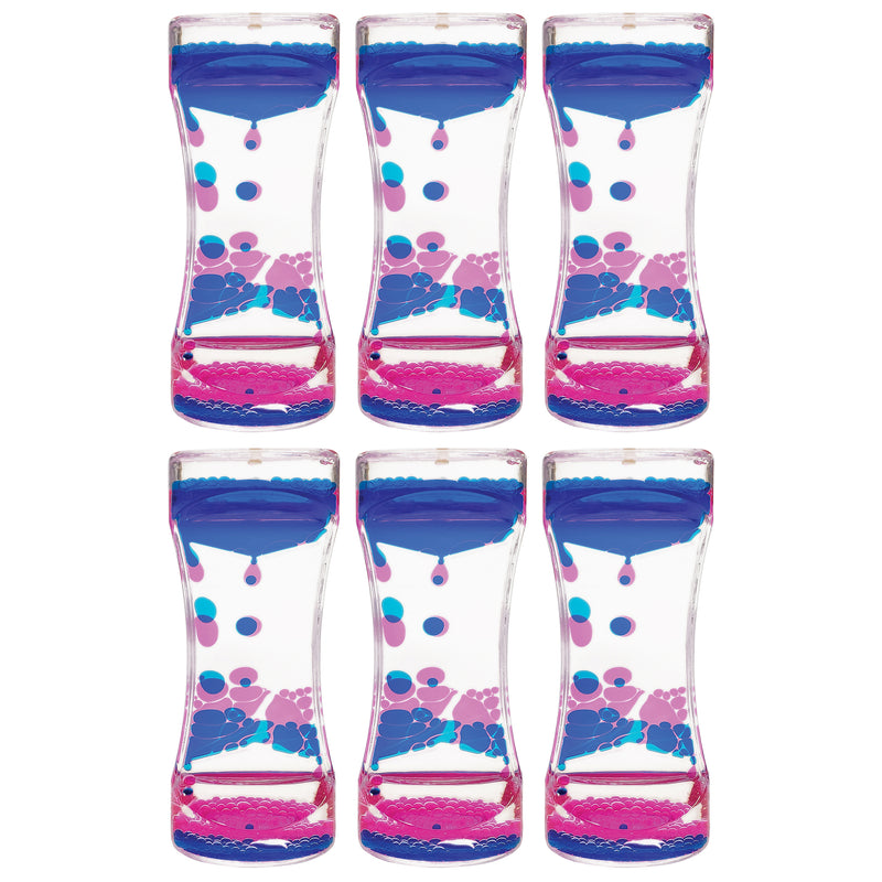 (6 Ea) Blue & Pink Liquid Motion Bubbler