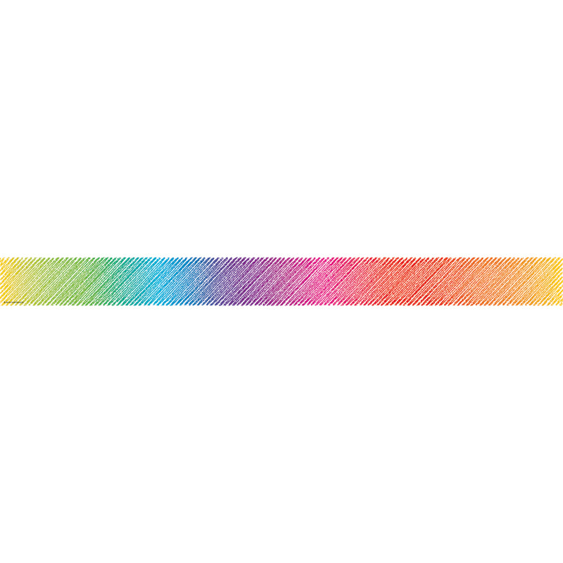 Colorful Scribble Straight Border