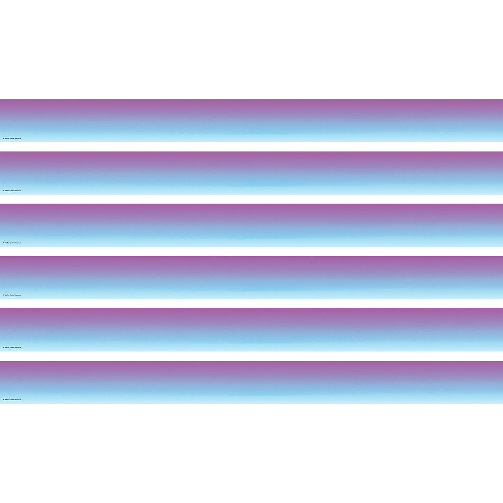 (6 Pk) Ppl & Blu Color Wash Border