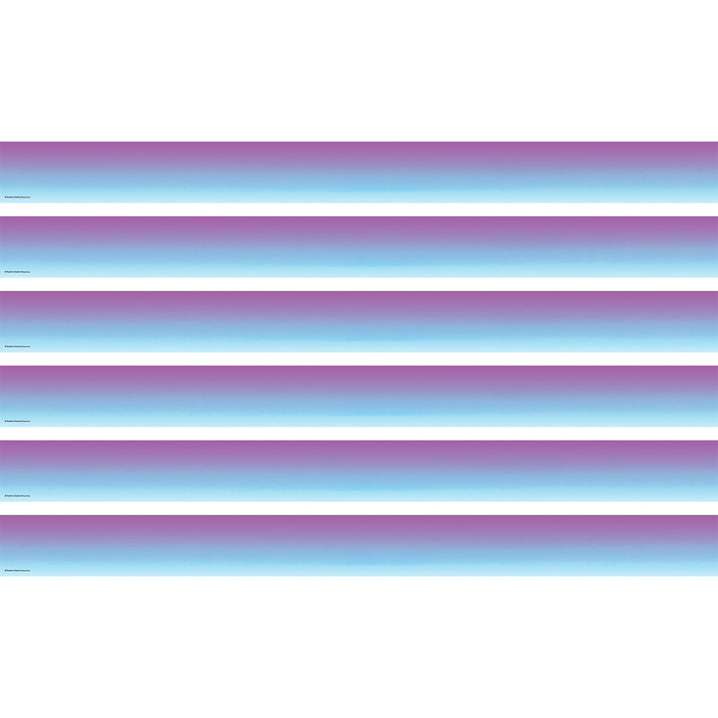 (6 Pk) Ppl & Blu Color Wash Border