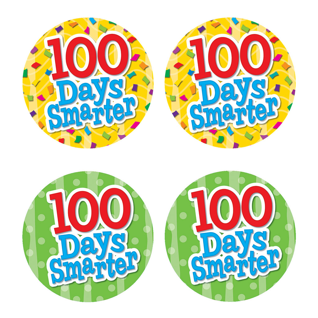 100 Days Smarter Wear Em Badges