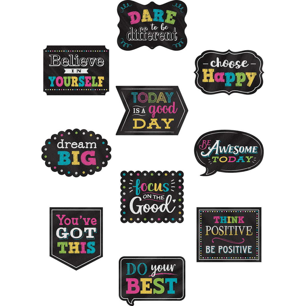 (3 Pk) Chalkboard Positive Sayings Accents