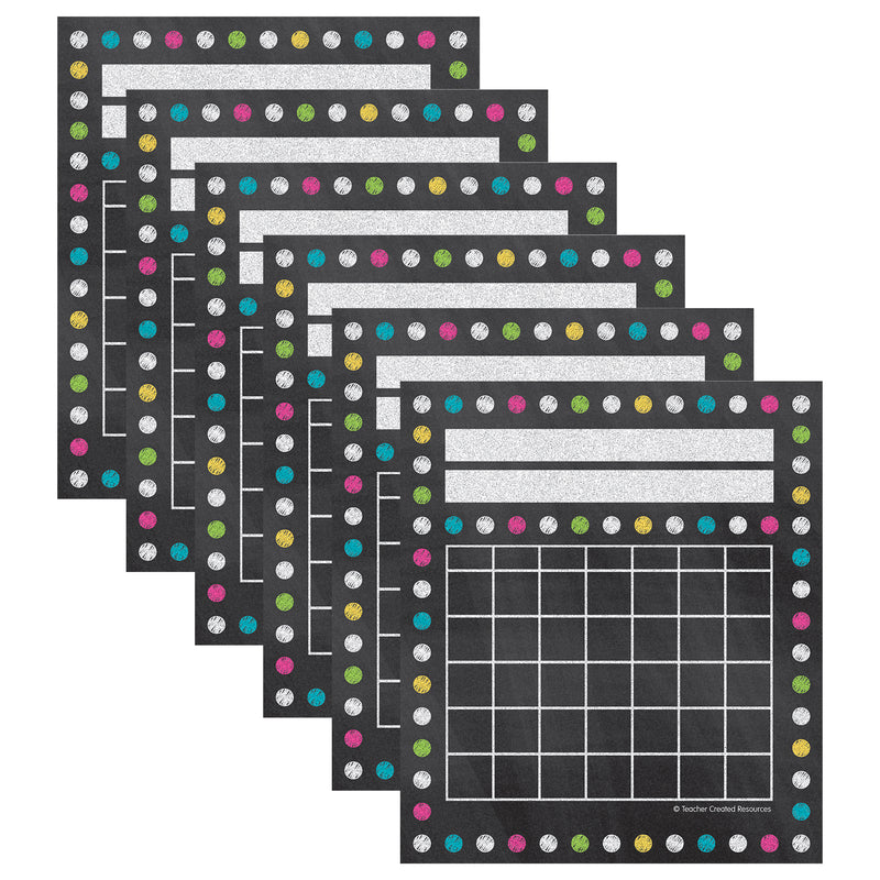 Chalkboard Brights Mini Incentive Charts, 36 Per Pack, 6 Packs