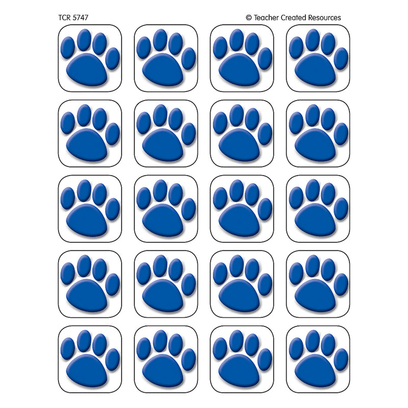 Blue Paw Prints Stickers 120 Stks