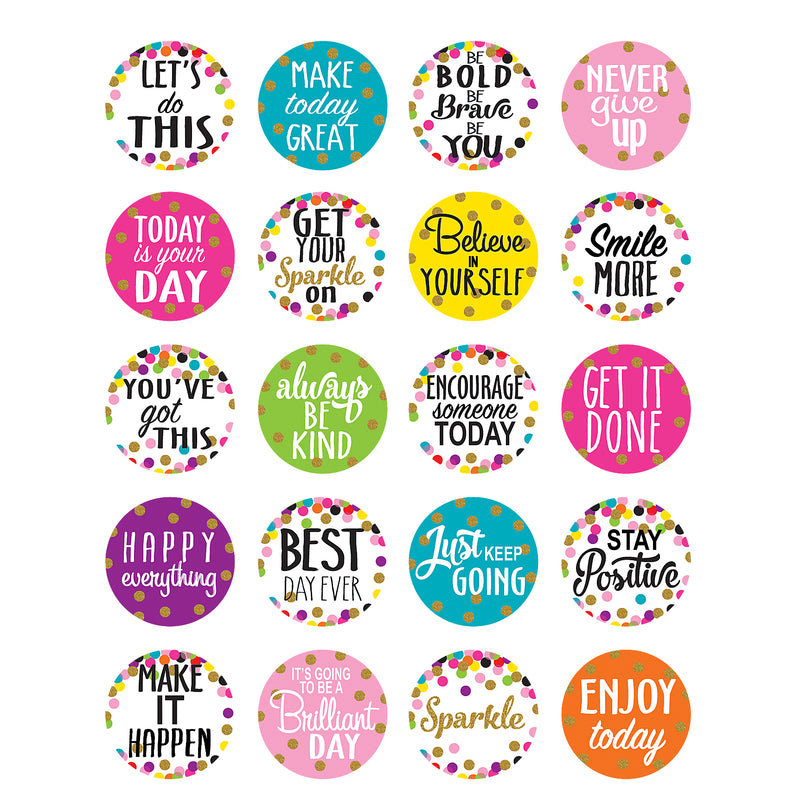 Confetti Words To Inspire Stickers