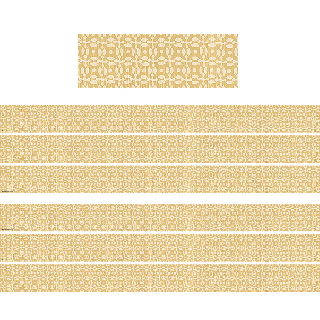 Classroom Cottage Buttercup Straight Border Trim, 35 Feet Per Pack, 6 Packs