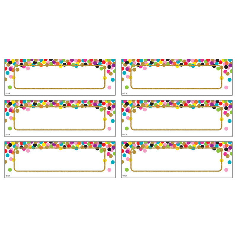 Confetti Labels Magnetic Accents