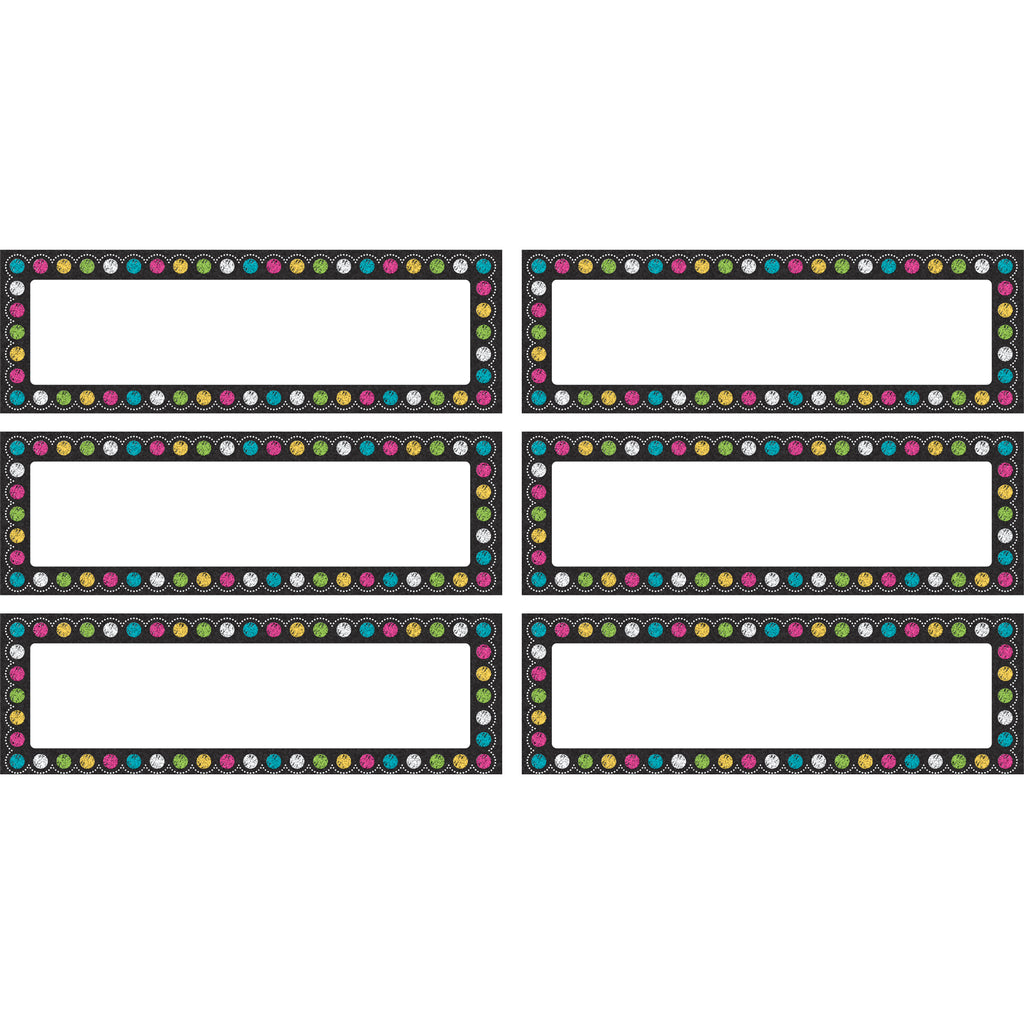 Chalkboard Brights Labels Magnetic Accents