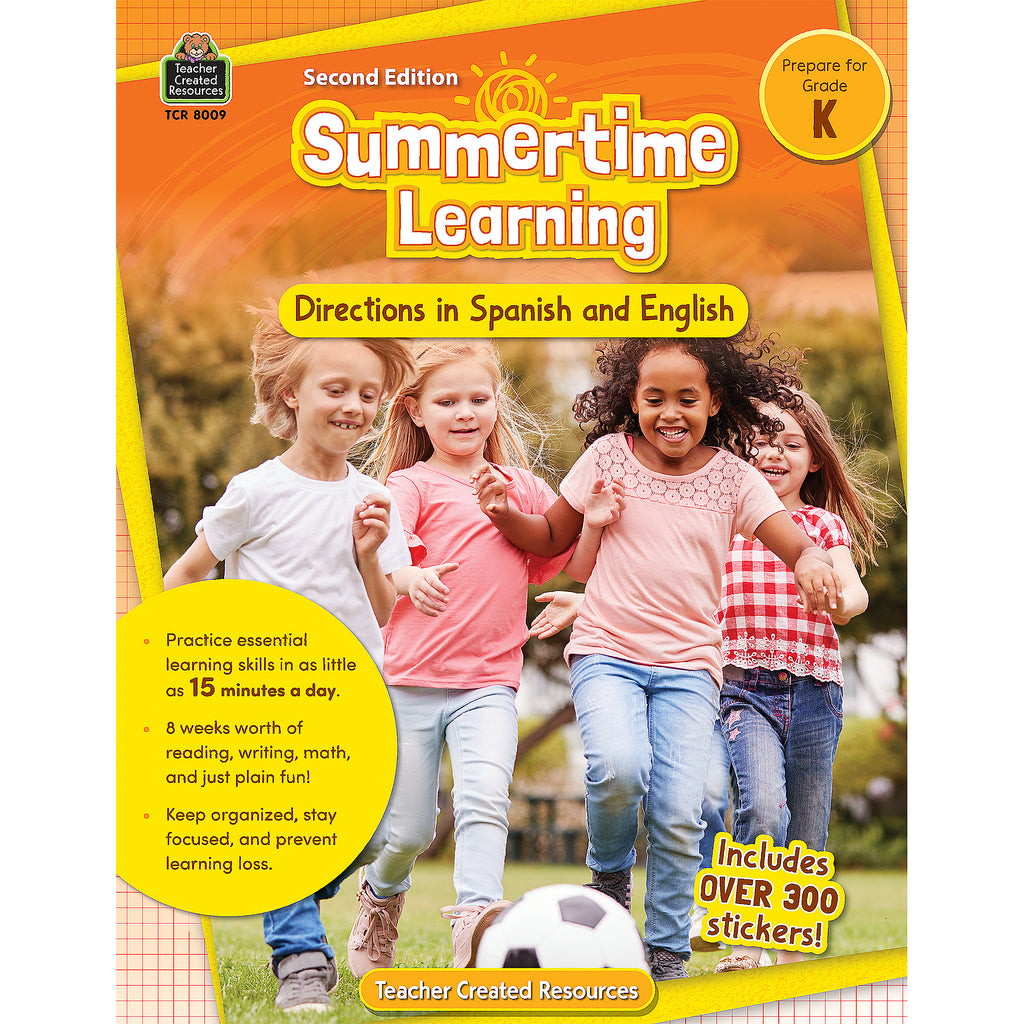 Summertime Learning Gr K 2nd Ed English & Spanish Directions