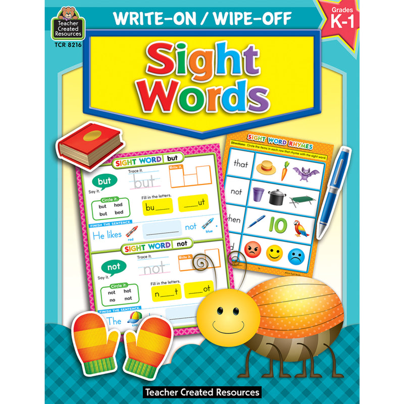 Sight Words Write-on Wipe-off Book