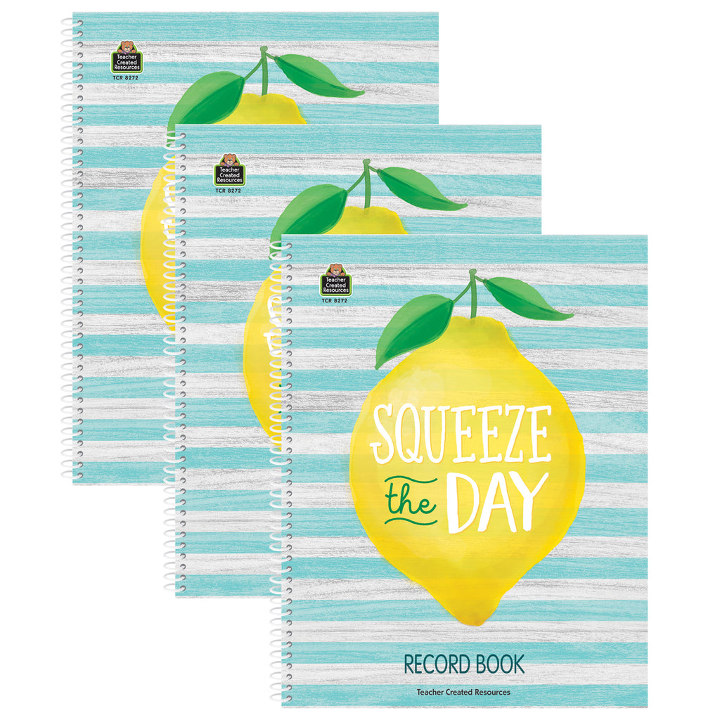 (3 Ea) Lemon Zest Record Book