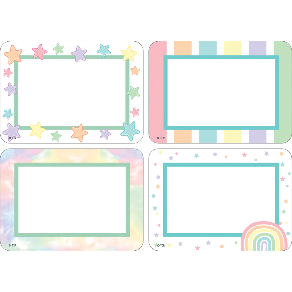 Pastel Pop Name Tags / Labels Multi-Pack, Pack of 36