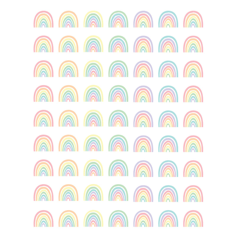(12 Pk) Pastel Rainbows Mini Stickr
