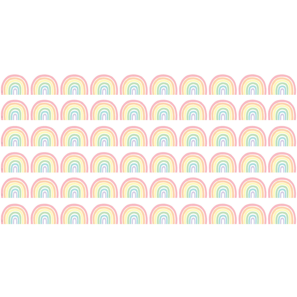 (6 Pk) Pastel Pop Rainbows Border